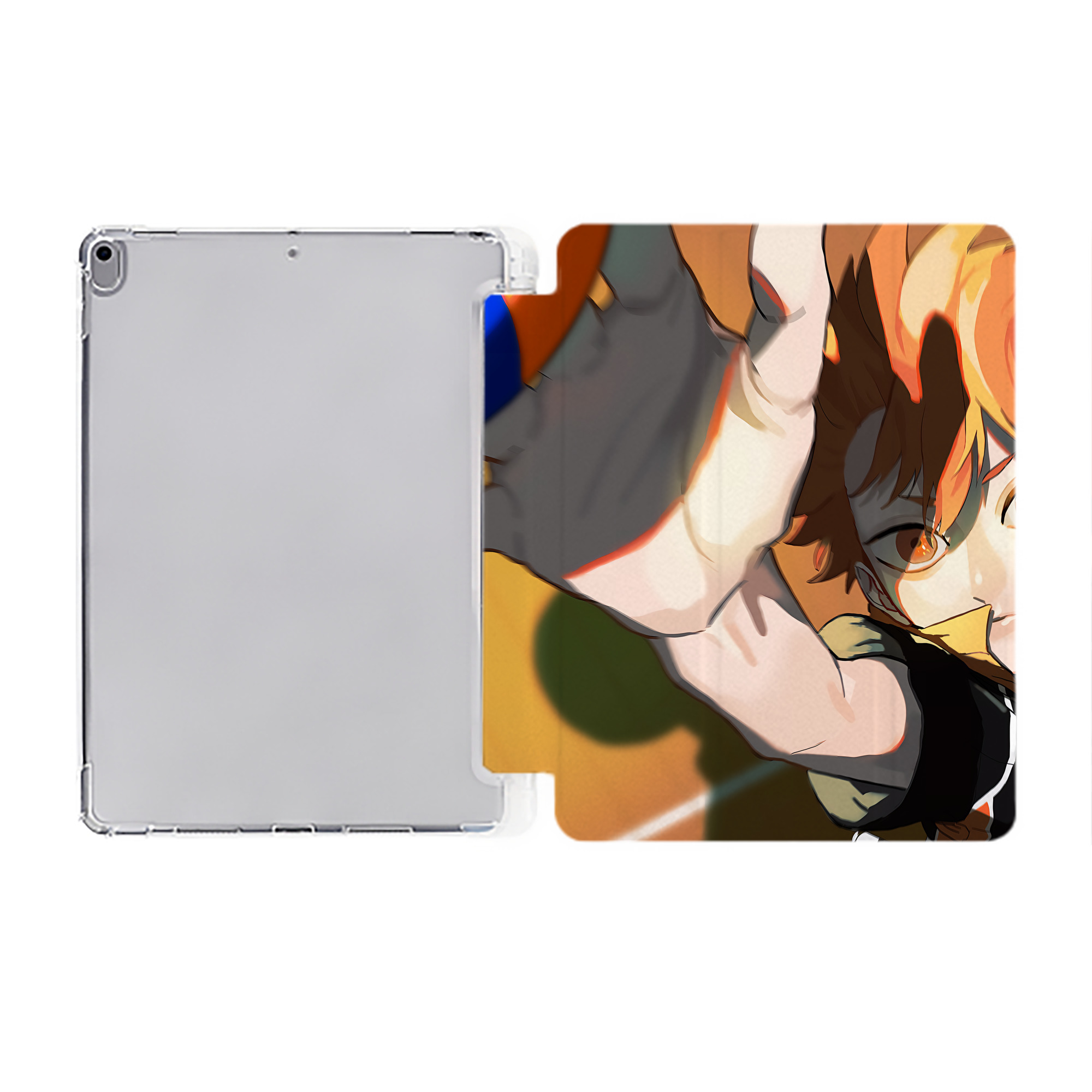 （画像用） ハイキュー!! Haikyu!! IPad ケース ペン収納付き 三つ折りスタンド PUレザー×シリコン 対応機種9.5/10.5/10.9インチ